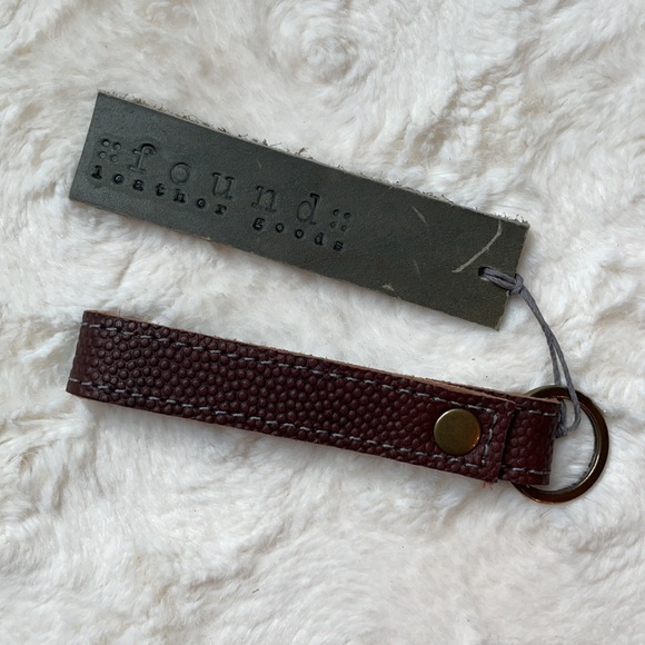 Men leather wallet and keychain brown Father’s Day gift - Picture 2 of 5